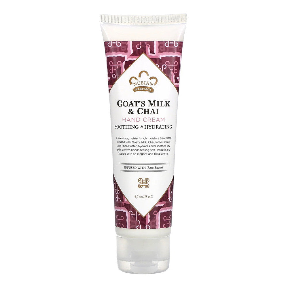 Nubian Heritage Goats Milk And Chai, Hand Cream - 4 Oz